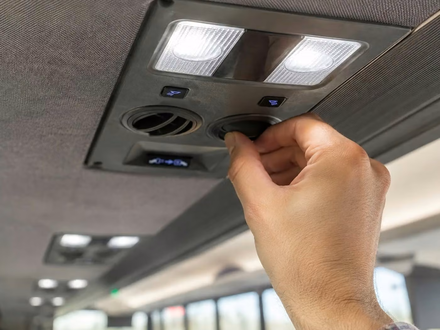 los altos 56 passenger charter bus air conditioning