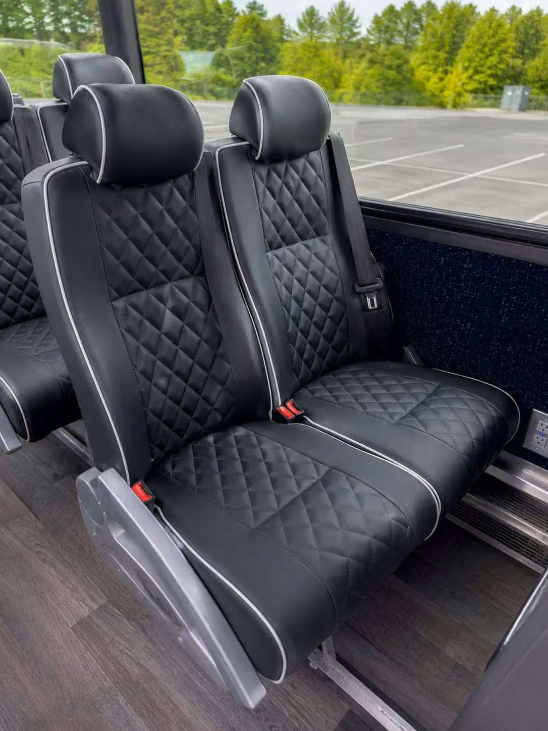 los altos 56 passenger charter bus reclining seats