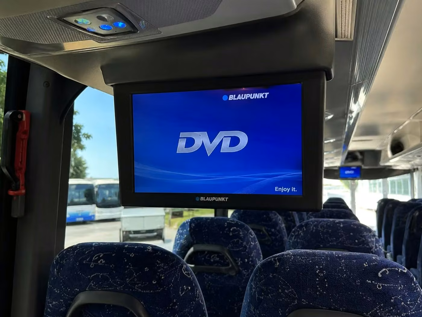los altos 56 passenger charter bus tvs