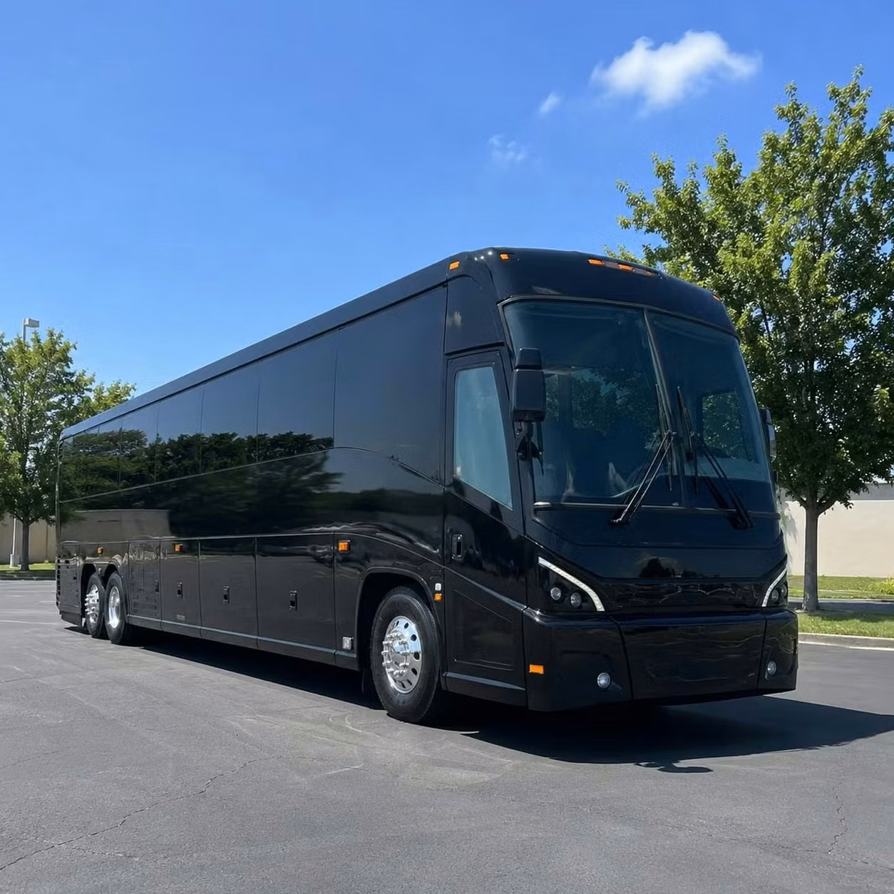 los altos 56 passenger long distance charter buses with onboard restrooms