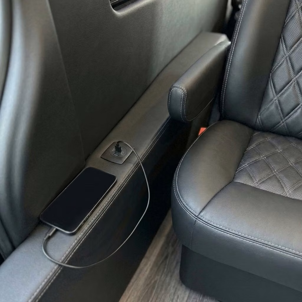 los altos sprinter van rental with driver usb charging